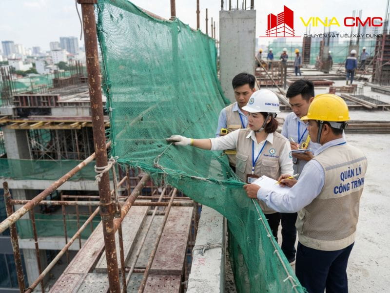 Quy Trình Lắp Đặt Lưới Bao Che An Toàn Chuẩn Kỹ Thuật HSE 11 Sử dụng lưới bao che quá hạn có nguy cơ bị phạt tiền nặng và dừng thi công công trình