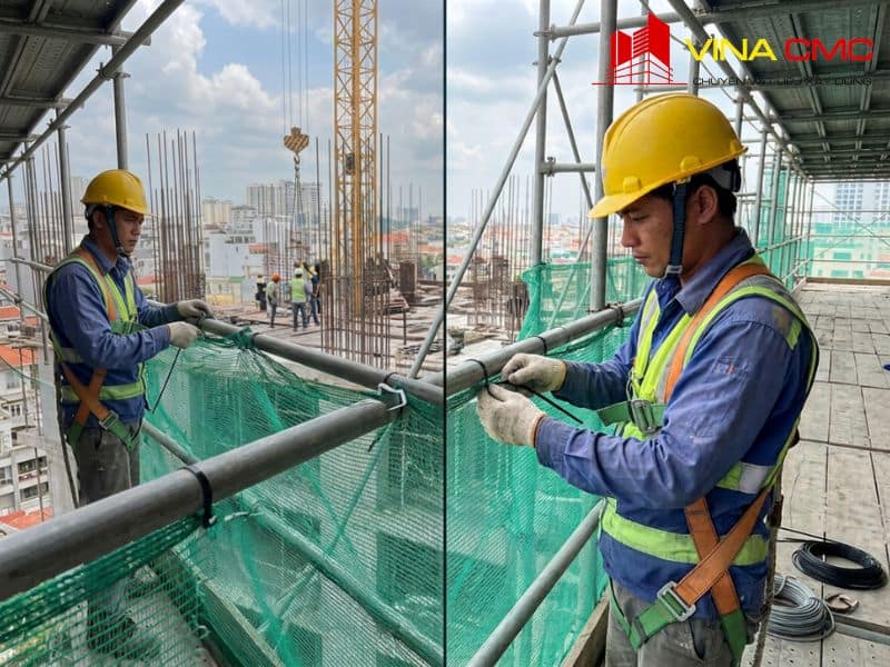 Bao Lâu Nên Thay Lưới Bao Che Để Đảm Bảo An Toàn 100%? 12 Khắc phục sự cố lưới bao che bị chùng võng giúp tăng tính thẩm mỹ và an toàn cho công trình