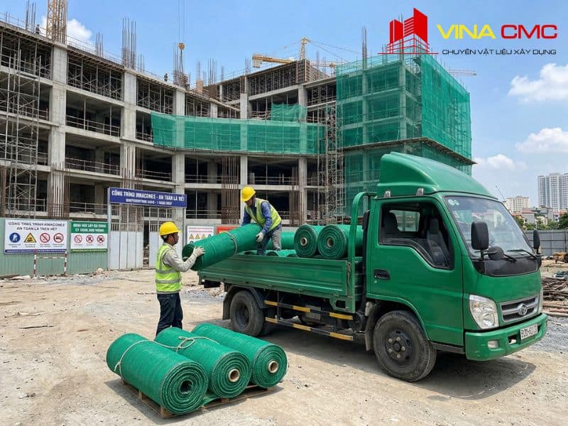 Bao Lâu Nên Thay Lưới Bao Che Để Đảm Bảo An Toàn 100%? 13 VINA CMC giao lưới bao che an toàn tận chân công trình nhanh chóng trên toàn quốc